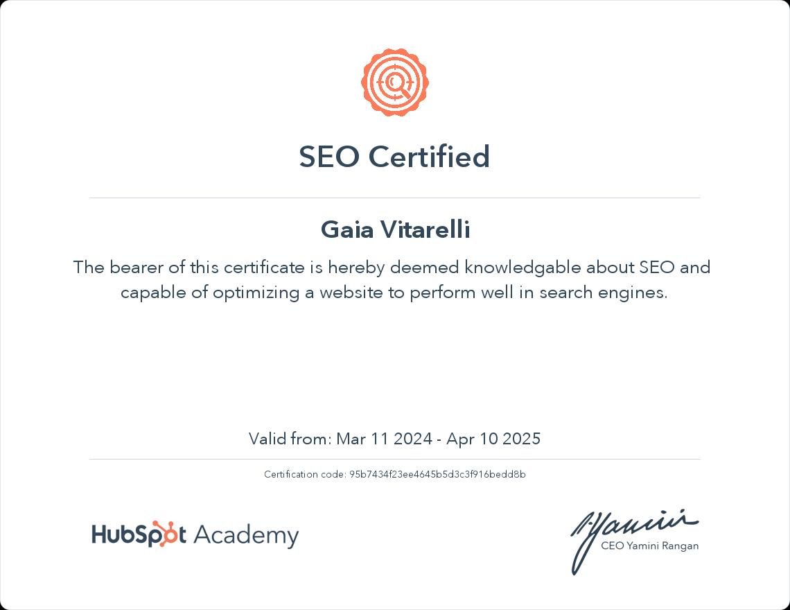 HubSpot Certifications